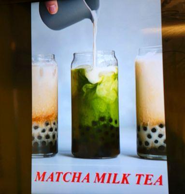 Matcha Milk Tea, make it sweet, or not.