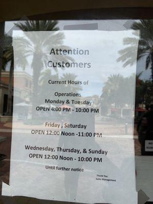 Came for lunch just to find out they are closed. Need to update your website to reflect these hours.