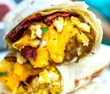 Breakfast Burritos offered on Taco Tuesdays