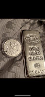 Silver bullion