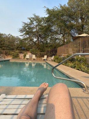 A pool at a campground while you are doing your laundry....yeah, this is my kind of place.