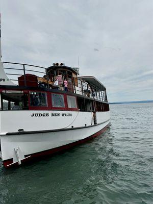 The tour boat