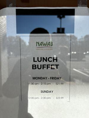 Buffet ad.