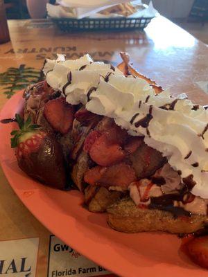 Chocolate Covered Strawberry French Toast