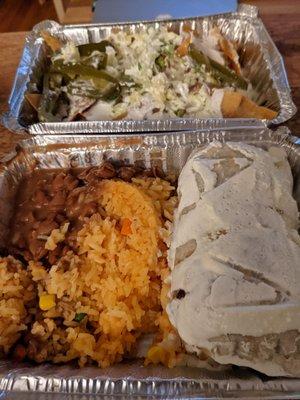 Chivo Burrito and Nachos