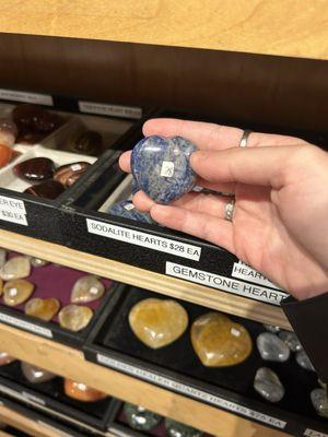 The sodalite heart in question