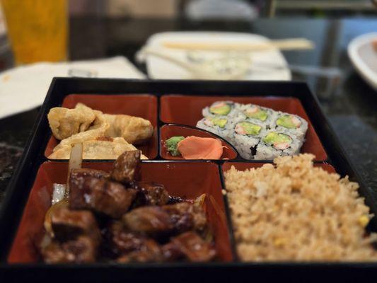 Steak Bento Box w/fried rice