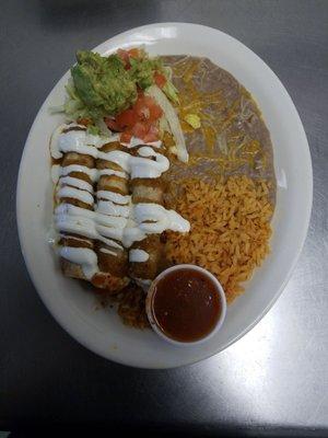 Chicken flautas