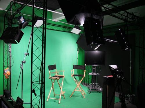 green screen video production studio