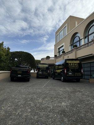 The Local Plumbing out in force at a recent plumbing emergency in Tiburon.