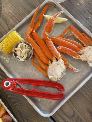 Crab legs from Canada