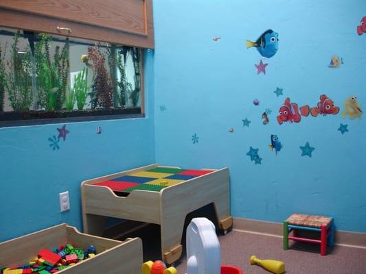 Child play area, a safe place to play so mom and dad can relax and enjoy their visit too!