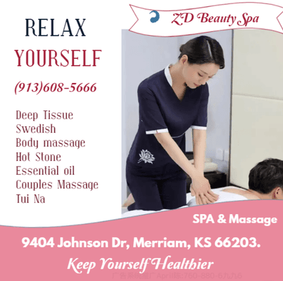 A traditional Swedish massage utilizing a system of techniques specially created to relax muscles by applying pressure to inc...