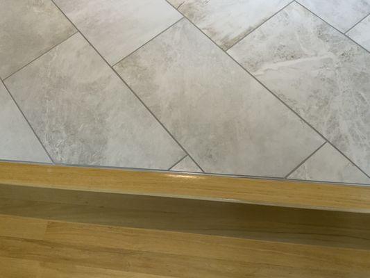 Tile to hardwood transitions (Schluter System)