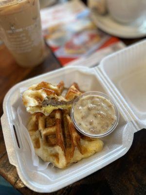 Sausage Egg & Cheese Biscuit with Gravy