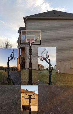 Goalrilla CV 54" basketball inground installer Brad