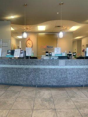 Lobby. Front desk.