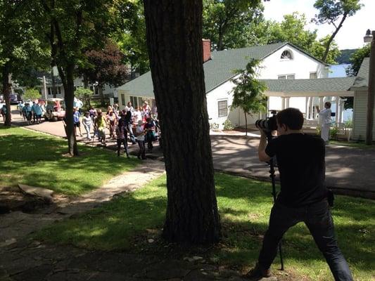 Shooting a children's camp