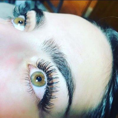 Eyelash Extensions by Nicole, licensed Esthetician.