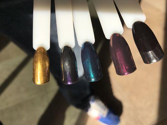 Chrome colors at Bella Nail Spa