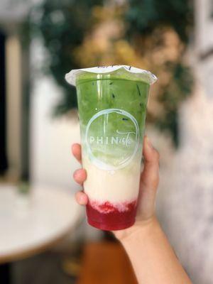 Strawberry Matcha Latte