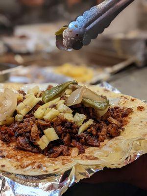 Al pastor burrito