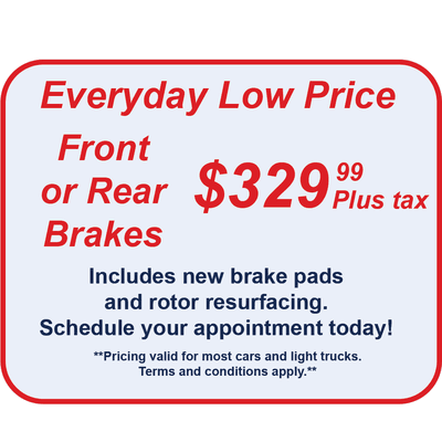 Enjoy the best pricing on brake repair in Howard County! Schedule your appointment today!