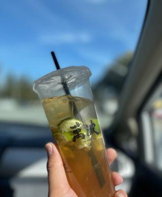 lemon Baozhong tea