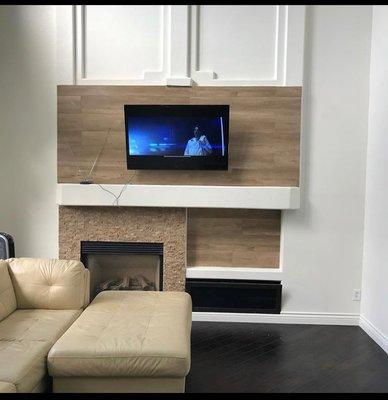 Tv Install/ Background Media/ Fireplace