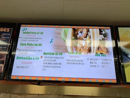 Mexican Food Menu