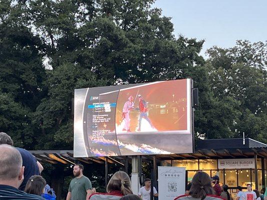 Back to the Future movie night at Moore Square