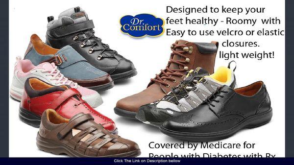 Free diabetic shoes for qualified medicare recipient.  Please contact pharmacy staffs for detail.