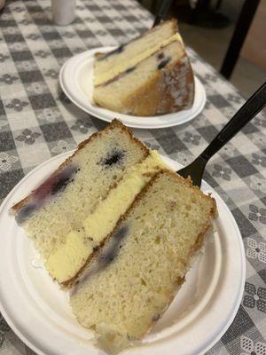 Lemon blueberry cake