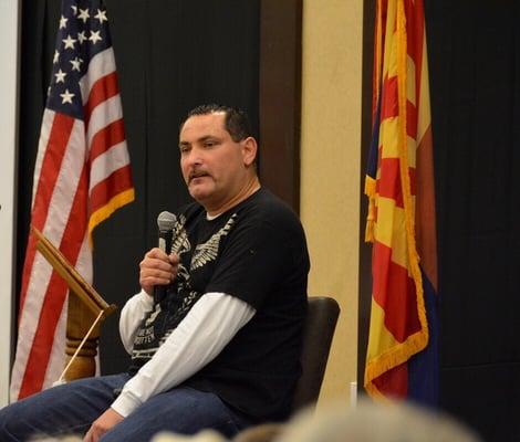 Keynote public speaker for Veterans and Children of Prescott nonprofit organizations.