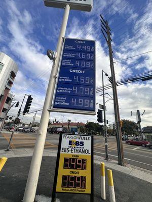 E85 prices$1.50 cheaper than 87