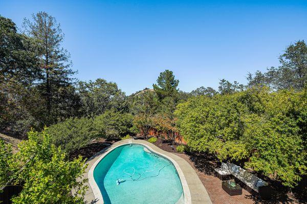 This listing featured a pool and outdoor area just waiting for you to enjoy.