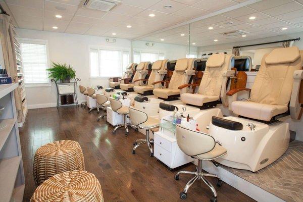 Our beautifully expanded walk-in Nail Salon