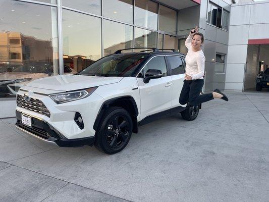 Jumping for joy with the XSE RAV4 hybrid