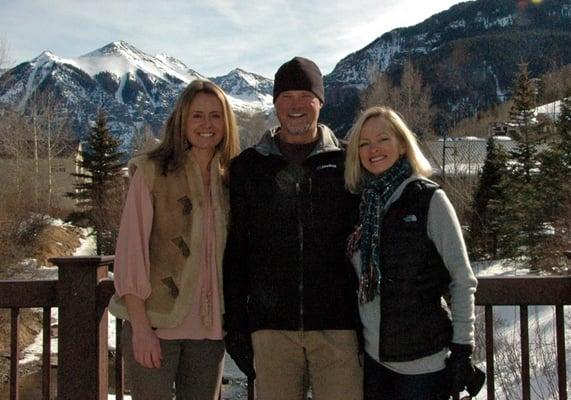 The Lodging In Telluride team! Georgie, Tom & Mindy.