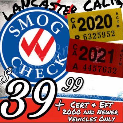 Star smog check in Lancaster Ca near me