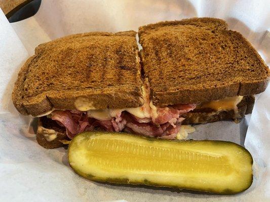 Corned Beef Rueben hold the sauerkraut