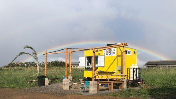 Rainbow Kitchen is literally under rainbows!!!