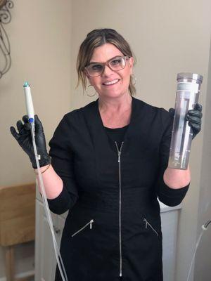 What is a gunkie?! A HydraFacialist like Michelle can tell you... (Note: photo taken pre-COVID 19 and pre-SIP)