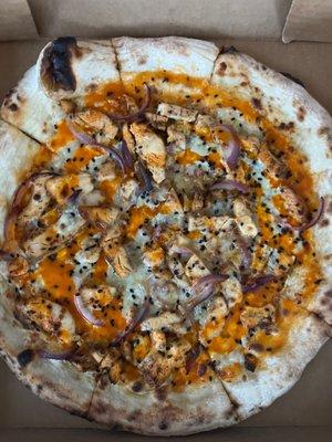 Buffalo chicken pizza