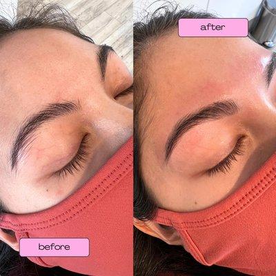 Brow wax with Salt is full service! From mapping to a fill in afterward.