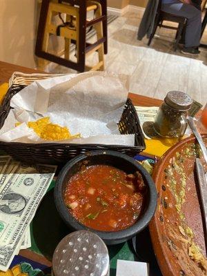 Great tasting chips and salsa