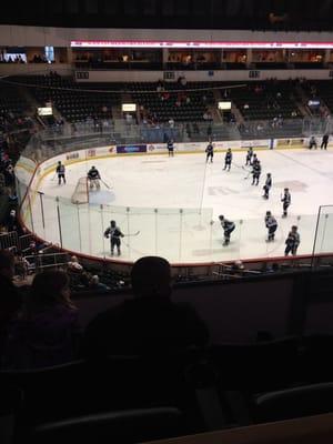 It's Farmer's Insurance night with the Wenatchee Wild. Thank you RJ Martinez of Quincy for making it happen.