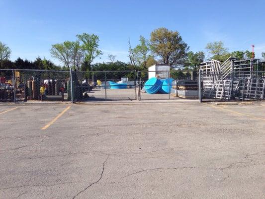 Every gate is locked during store hours. I am surprised they don't have to buzz you into the parking lot.