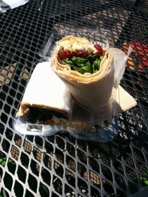 Maple spinach wrap