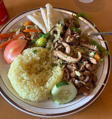 Shawarma Pita Platter Combo Dinner